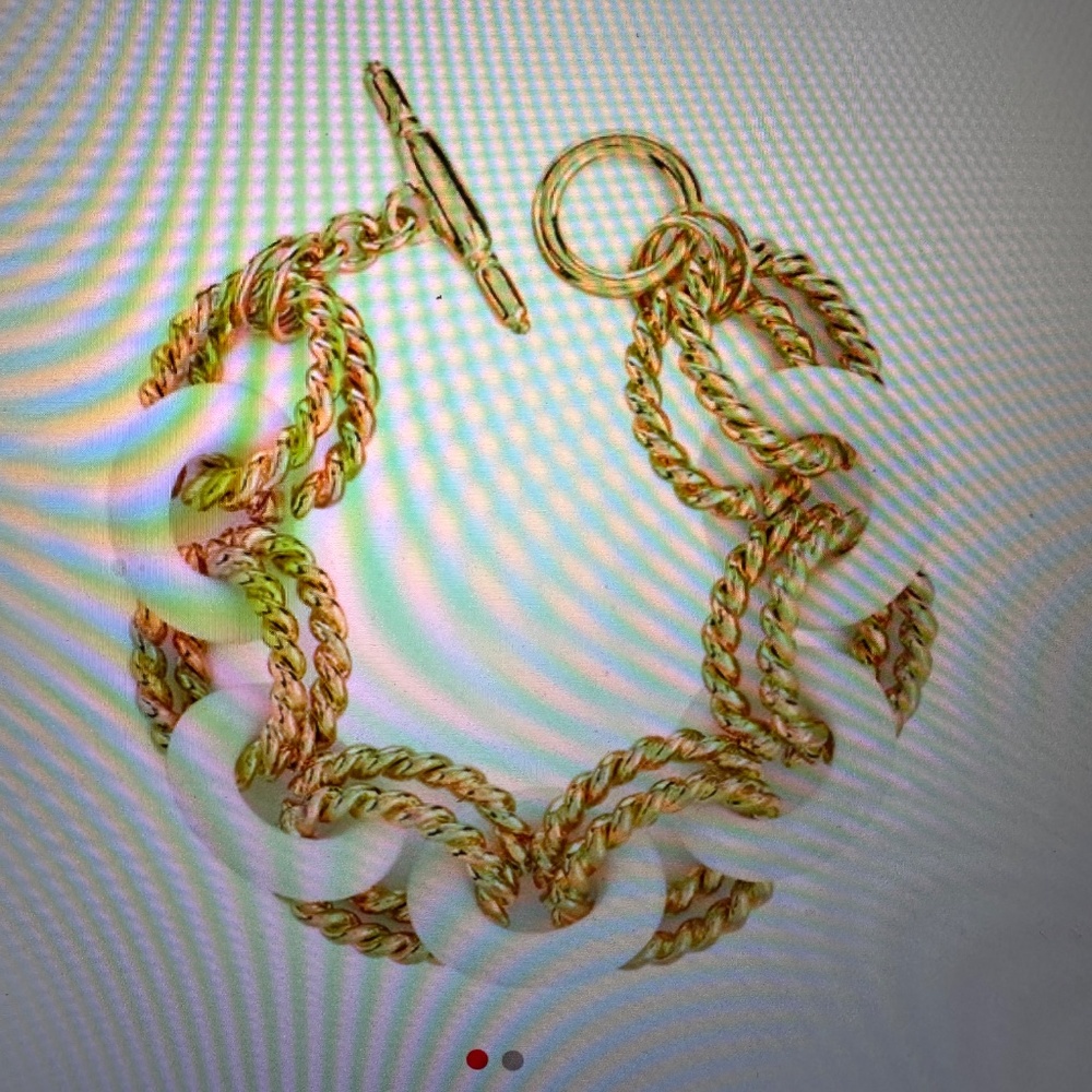 Kenneth Jay Lane bracelet white/gold